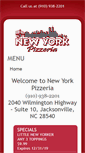 Mobile Screenshot of nypizzajaxnc.com