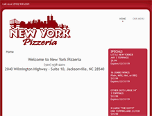 Tablet Screenshot of nypizzajaxnc.com